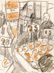 Le Marche Parisien by Auguste Chabaud