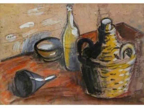 Nature Morte Aux Bouteilles. - view 1