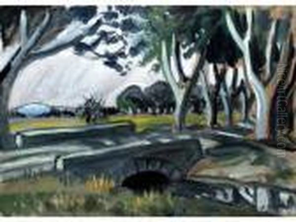 Paysage Au Pont. - view 1