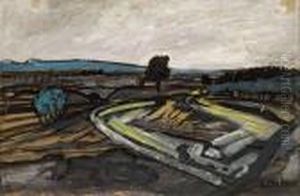 Route Pres De La Voie Ferree. by Auguste Chabaud