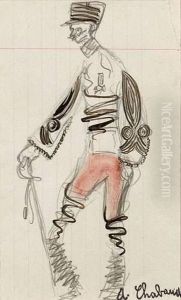 Portrait D'un Officier Au Sabre.
