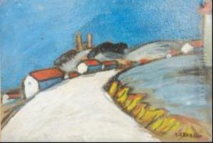 La Grande Route Blanche by Auguste Chabaud