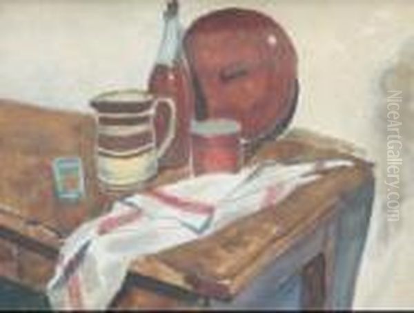 Nature Morte Au Torchon Et A La Cruche - view 1