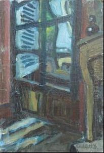 La Fenetre Du Petit Salon by Auguste Chabaud