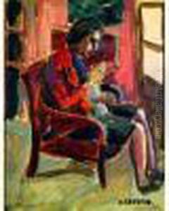 La Tricoteuse by Auguste Chabaud