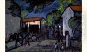Cour De Ferme, Le Soir Circa 1925