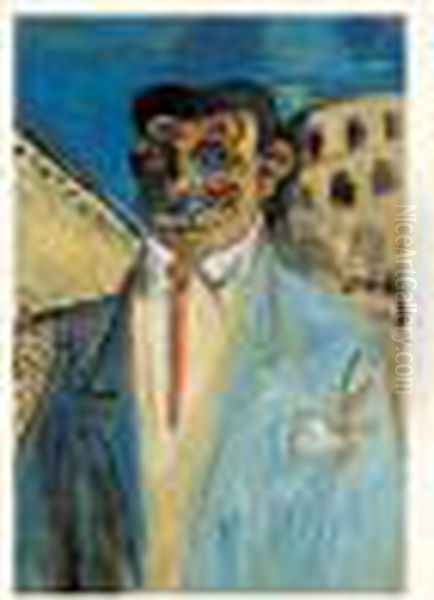 L'aficionado Devant L'arene, Circa 1908-1909 - view 1
