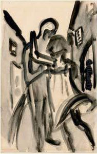 Couple Dans La Rue by Auguste Chabaud