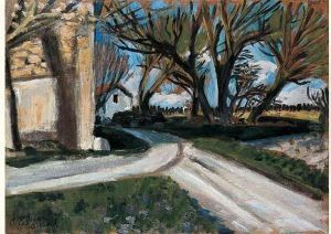 L'allee Des Saules Et L'atelier De Gravaison, Vers 1920 by Auguste Chabaud