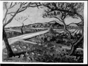 Elisee Sur Fond De Montagnette by Auguste Chabaud