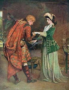 Prince Charlies 1720-88 farewell to Flora Macdonald 1722-90 by George William Joy