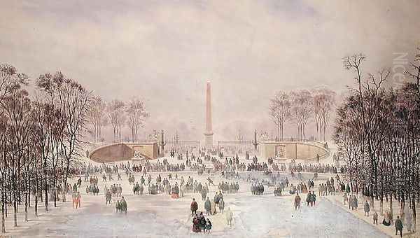 Skating in the Tuileries - view 1