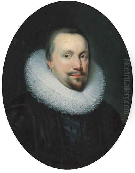 Portrait of a gentleman, traditionally identified as Thomas Coventry, first Baron Coventry (1578-1640), Lord Keeper, in a black doublet and white ruff - view 1