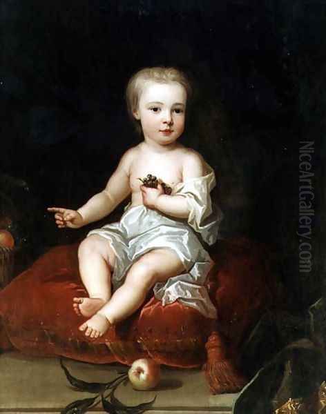Portrait of Holles St John 1710-38 youngest son of Henry 1st Viscount St John as a child - view 1