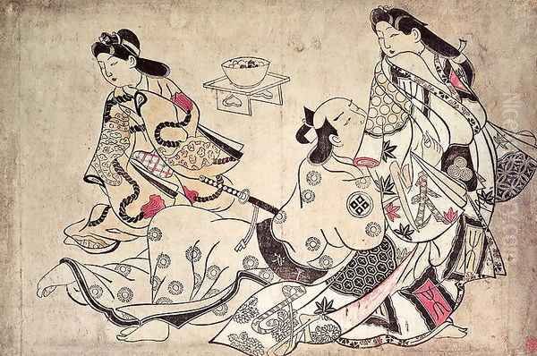 Courtesan and lover - view 1