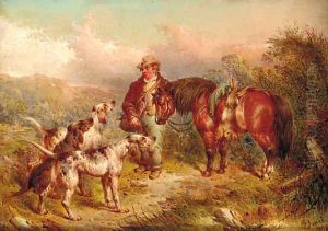 A gillie with the day's bag by Paul Jones