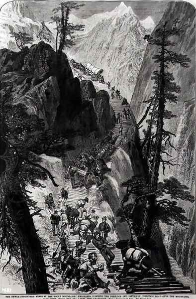 Newly Discovered Mines in the Rocky Mountains - view 1