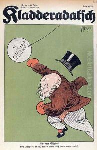 The New Sisyphus caricature of Raymond Poincare 1860-1934 by Johnson