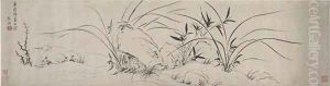 Orchid Rocks and Bamboo Ming Dynasty by Wen Jia
