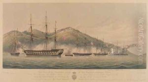 View of the successful attack of HM Combined Forces on the 1st October 1841 View of the successful attack of HM Combined Forces on the 1st October 1841
