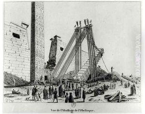 Pulling down the obelisk from Luxor Temple