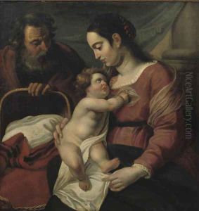 The Holy Family 2 by Jacob Jordaens