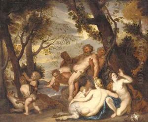 The drunken Silenus by Jacob Jordaens