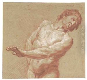 A nude turning away to the right by Jean-baptiste Jouvenet