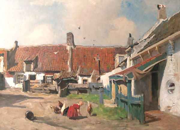 A child playing in a yard - view 1