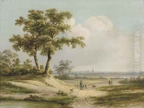 A shepherd in a panoramic landscape - view 1