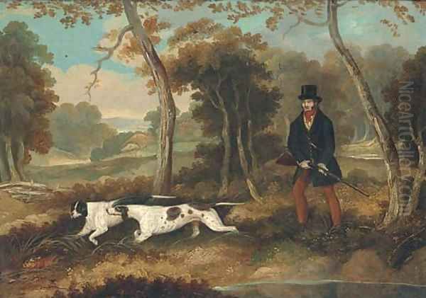 A huntsman with two pointers - view 1