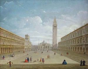 The Piazza San Marco, Venice, looking East by Antonio Joli