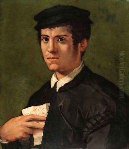 Portrait of a man by Jacopo Di Giovanni Di Francesco, Called Jacone