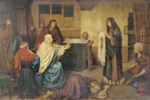 Pilgrims' prayers before Christian relics