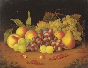 Grapes, redcurrants, plums, peaches, cherries, and a pear by William Jones
