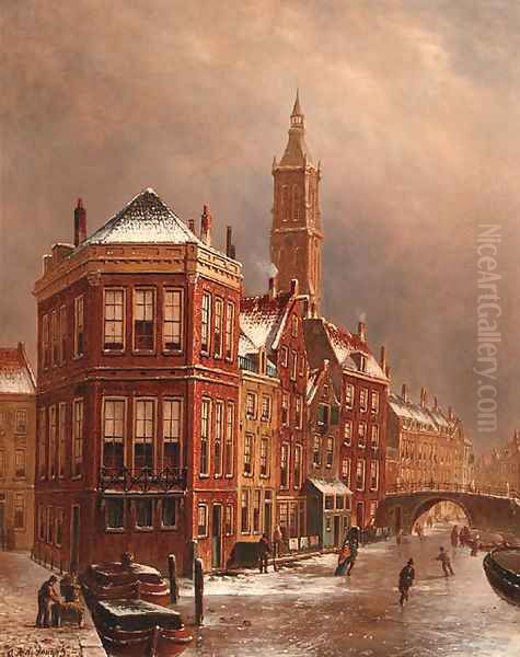 Kolkje, Amsterdam, in winter - view 1