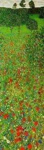 A Field of Poppies by Gustav Klimt