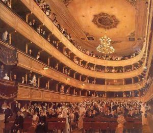 Auditorium in the Old Burgtheater, Vienna