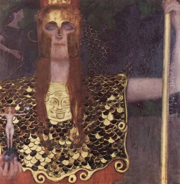 Pallas Athene 1898 by Gustav Klimt