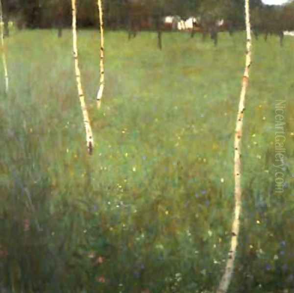 Farmhouse With Birches - view 1