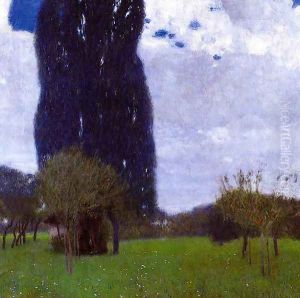 The Tall Poplar Trees II by Gustav Klimt