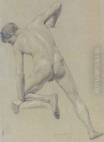Signed and dated 'Gustav Klimt 3-4 1879.' - view 1