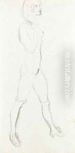 Schreitende by Gustav Klimt