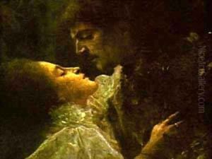 Love Detail 1895 by Gustav Klimt
