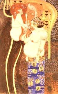 Hostile Forces Detail from the Bethoven Frieze 1902 by Gustav Klimt