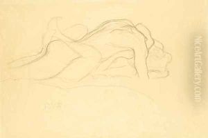 Paar by Gustav Klimt