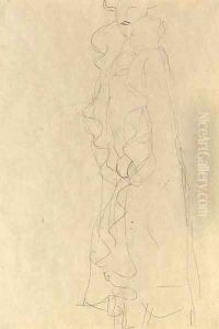 Stehend nach links (Adele Bloch-Bauer) by Gustav Klimt