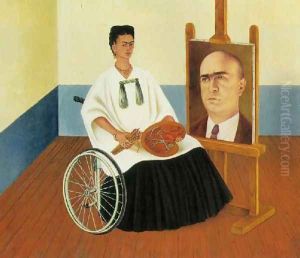 Self Portrait With The Portrait Of Doctor Farill