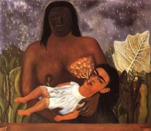 My Nurse And I 1937 by Frida Kahlo