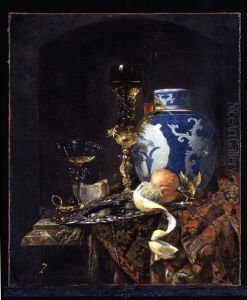 Still Life With A Late Ming Ginger Jar 1669 by Willem Kalf